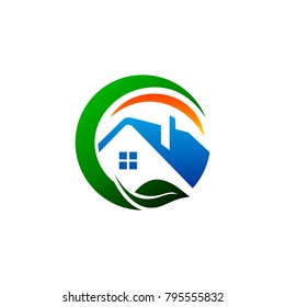 Real estate logo template Vector