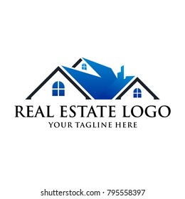 Real estate logo template Vector