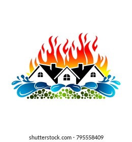 Real estate logo template Vector