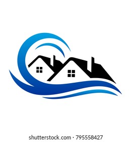 Real estate logo template Vector