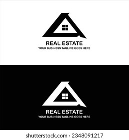 Real Estate Logo Templates Design, Creative  House Logo Design, Real Estate Vector Icon,  Free Vector