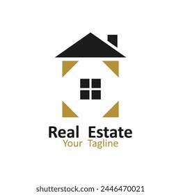 Real estate logo. This logo is ideal for real estate company, property development company and similar.