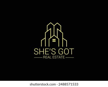 A real estate logo typically features a house or building icon, symbolizing trust and professionalism, often with clean lines and bold, recognizable colors.