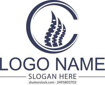 A real estate logo typically features a house or building icon to signify property, with clean lines and modern fonts for a professional and trustworthy appeal.