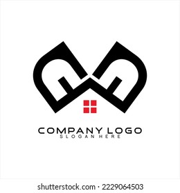Real estate logo unique design.