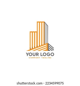 Real Estate Logo Unique Design for your business construction or apartment