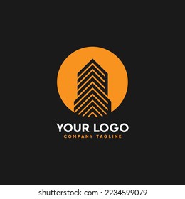 Real Estate Logo Unique Design for your business construction or apartment
