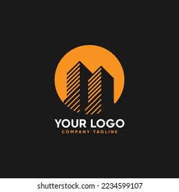 Real Estate Logo Unique Design for your business construction or apartment