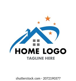 Immobilienlogo auf Vektorgrafik