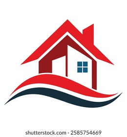 Real estate logo vector art