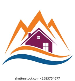 Real estate logo vector art