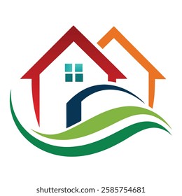 Real estate logo vector art
