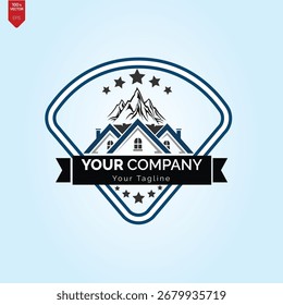 Logotipo de imóveis Arte vetorial, ícones e gráficos