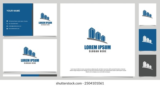 real estate logo vector, building logo design