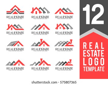 Real estate Logo Vector Collection. You can use for Company Logo Template. Vector eps.10