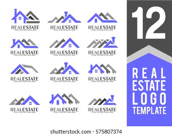 Real estate Logo Vector Collection. You can use for Company Logo Template. Vector eps.10