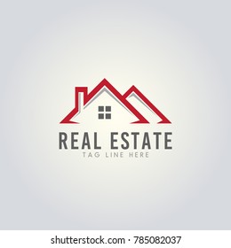 Real Estate Logo Vector, Creative House Logo template, Abstract Buildings Logo