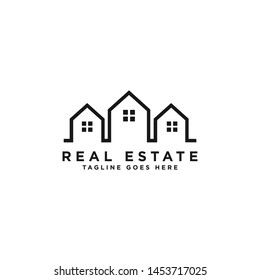  real estate logo vector design concept