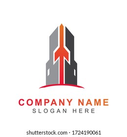 Real Estate logo vector design template. Modern architecture building icon shapes of city symbol can use for company brand, property agent, rental apartment, clean and construction service.