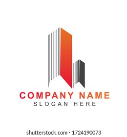 Real Estate logo vector design template. Modern architecture building icon shapes of city symbol can use for company brand, property agent, rental apartment, clean and construction service.
