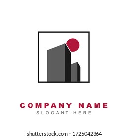 Real Estate logo vector design template. Modern concept architecture building icon shapes of city symbol can use for company brand, property agent, rental apartment, clean and construction service.