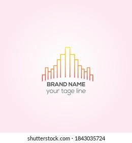 Real estate logo vector logo design, Constriction Creative logo design, Builder Identity design