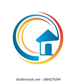 Diseño vectorial del logotipo inmobiliario para empresas inmobiliarias e hipotecarias