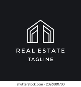 Plantilla de diseño de vectores del logotipo inmobiliario