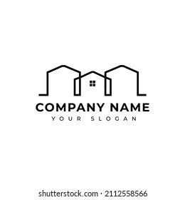 Plantilla de diseño de vectores del logotipo inmobiliario