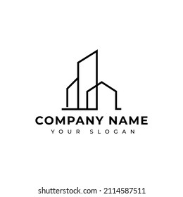 Plantilla de diseño de vectores del logotipo inmobiliario