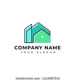 Plantilla de diseño de vectores del logotipo inmobiliario