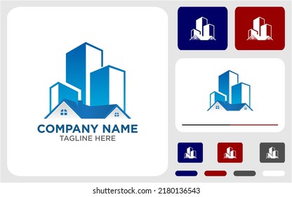 Real estate logo vector design