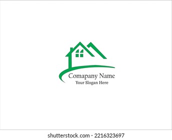 Diseño vectorial del logotipo inmobiliario