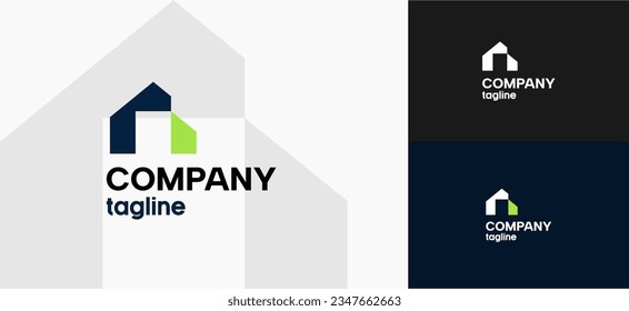 Real Estate Logo Vector. Logo Design Concept Template for Property Real Estate Company. Modern Logo Illustration with unique House Icon
