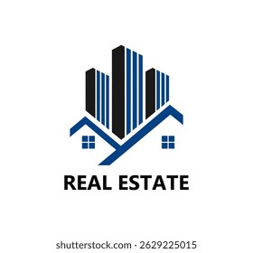 Diseño de Vector de logotipo inmobiliario.