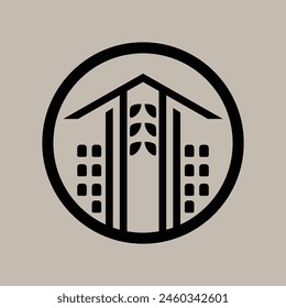 Concepto de diseño gráfico de Vector de logotipo inmobiliario