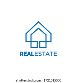 Vector de logotipos inmobiliarios y empresa doméstica