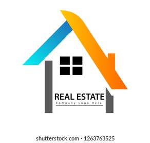 Real estate logo vector icon