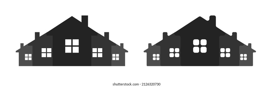 Real estate logo vector icon