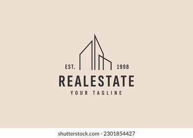 real estate logo vector icon illustration