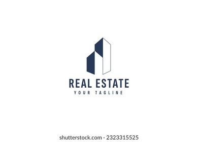Immobilienlogo, Vektorgrafik-Symbol