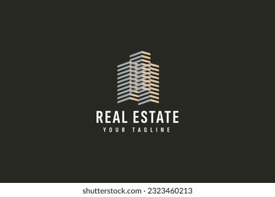 Real estate logo vector icon illustration