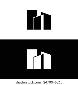 Real estate logo. Real estate vector, icon, symbol, illustration, clipart design. Editable real estate design.