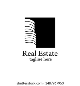 Real estate logo. Vector illustration of building, landmark, home, or house Pack. Elegant and luxury style.