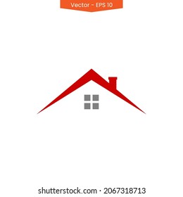 Real estate logo vector illustration design template. House or home illustration.