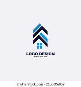 Real estate logo vector illustration 