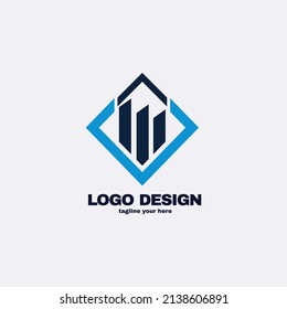 Real estate logo vector illustration 