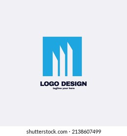 Immobilienlogo, Vektorgrafik 