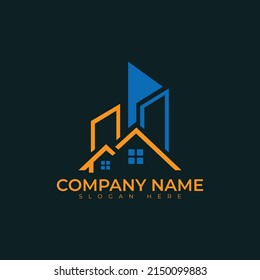 Real estate logo vector illustration design