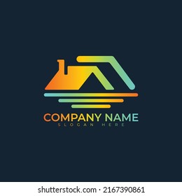 Diseño del vector del logotipo inmobiliario